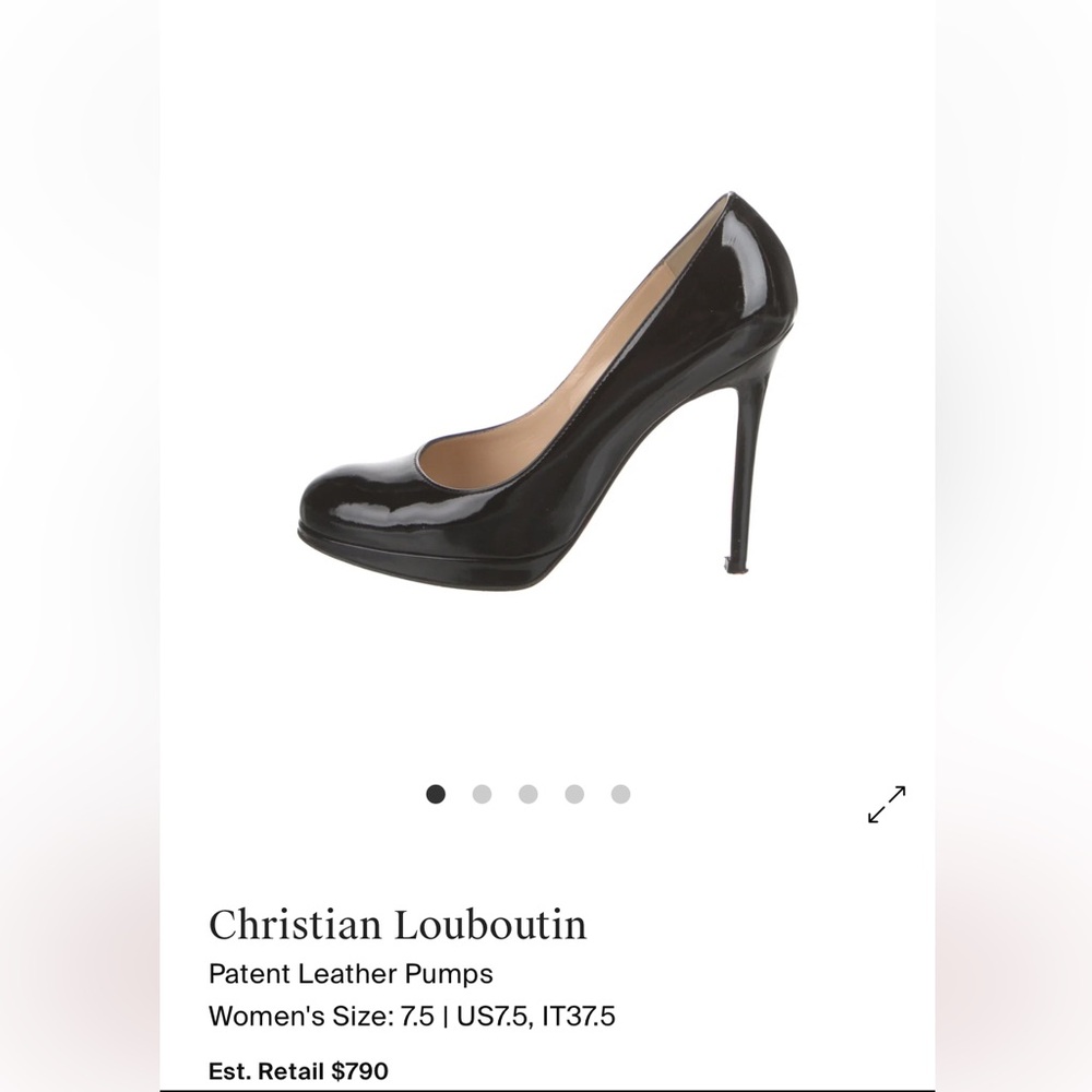 Christian Louboutin Black patent leather heels